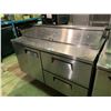 Image 1 : STAINLESS STEEL COMMERCIAL EFI 2 DRAWER 1 DOOR MOBILE PREP STATION