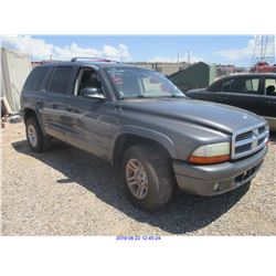2002 - DODGE DURANGO/DISMANTLE ONLY