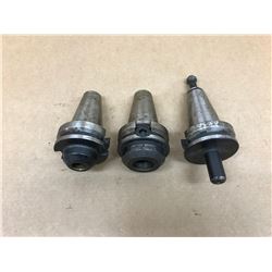 (3) BRINEY MISC. CAT 40 TOOL HOLDER *SEE PICS FOR PART #*