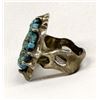 Image 2 : Hand Wrought Sterling Turquoise Ring, Size 7.5