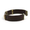 Image 2 : Leather Silver and Copper Cuff Bracelet