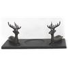 Image 1 : Cast Metal Elk Candleholder