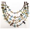 Image 1 : Navajo 5 Strand Shell Heishi Fetish Necklace