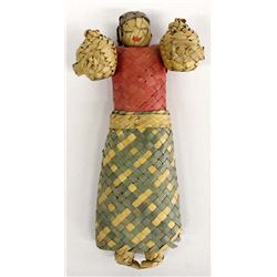 Vintage Mexican Straw Doll
