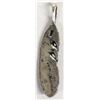 Image 2 : Sterling Silver & Turquoise Feather Pendant
