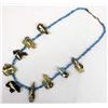 Image 2 : Navajo Turquoise Nugget & Stone Fetish Necklace