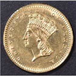 1862 GOLD DOLLAR CH BU