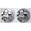 Image 1 : 2-2019 NIUE 1oz SILVER CLONE TROOPER COINS