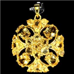 NATURAL AAA ORANGISH YELLOW CITRINE Pendant