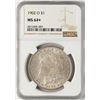 Image 1 : 1902-O $1 Morgan Silver Dollar Coin NGC MS64+