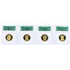 Image 1 : Lot of (4) 2007-S $1 Presidential Dollar Coins ICG PR70DCAM