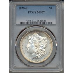 1879-S $1 Morgan Silver Dollar Coin PCGS MS67