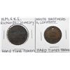 Image 1 : Lot of (2) Hard Times Tokens