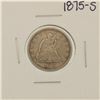 Image 1 : 1875-S Seated Liberty Twenty Cent Piece Coin