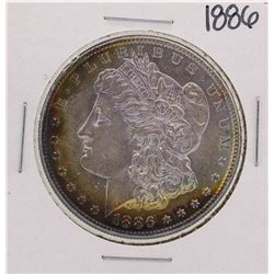 1886 $1 Morgan Silver Dollar Coin Amazing Toning