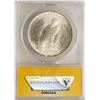 Image 2 : 1924 $1 Peace Silver Dollar Coin Rim Clip ERROR ANACS MS63