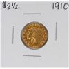 Image 1 : 1910 $2 1/2 Indian Head Quarter Eagle Gold Coin