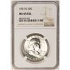 Image 1 : 1953-D Franklin Half Dollar Coin NGC MS65FBL