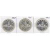 Lot of (3) 1957 $1 Canada Silver Dollar Coins