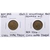 Lot of (2) 1863 Civil War Tokens