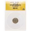 1676 Germany-Nuremberg AR Kreuzer Coin ANACS MS63