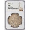 Image 1 : 1878-S $1 Morgan Silver Dollar Coin NGC MS63