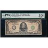 Image 1 : 1934A $1000 Kansas City Federal Reserve Note PMG 30NET