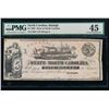 1862 $5 North Carolina Obsolete Note PMG 45
