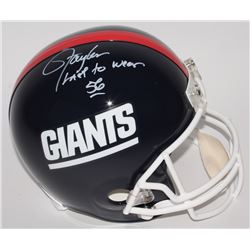 Lawrence Taylor Signed Giants LE Full-Size Helmet Inscribed "Last To Wear 56" (Radtke COA)