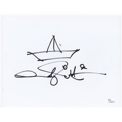 Andy Muschietti Signed 8x10 Sketch (JSA COA)