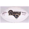 Image 1 : Marshall Faulk Signed Rams Logo Football Inscribed "SB XXXIV Champs" (Radtke COA)