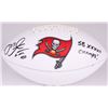 Image 1 : Mike Alstott Signed Buccaneers Logo Football Inscribed "SB XXXVII Champs!" (Radtke COA)