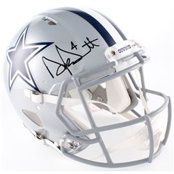 Dak Prescott Signed Cowboys Full-Size Speed Helmet (JSA COA  Prescott Hologram)
