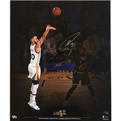 Stephen Curry Signed Warriors 2017 NBA Championship 20x24 Limited Edition Photo (Fanatics Hologram)