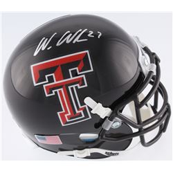 Wes Welker Signed Texas Tech Red Raiders Mini Helmet (Fanatics Hologram)