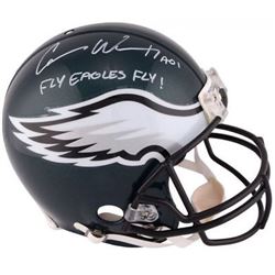 Carson Wentz Signed Eagles Full-Size Authentic On-Field Helmet Inscribed "Fly Eagles Fly!" (Fanatics