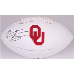 Brian Bosworth Signed Oklahoma Sooners Logo Football (JSA COA)