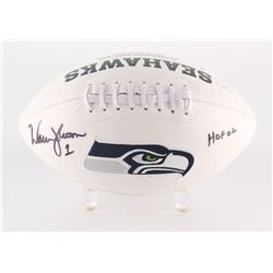 Warren Moon Signed Seahawks Logo Football Inscribed "HOF 06" (Radtke Hologram)