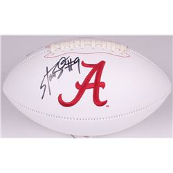 Bo Scarbrough Signed Alabama Crimson Tide Logo Football (Radtke COA)