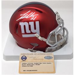 Landon Collins Signed Giants Blaze Speed Mini Helmet (Steiner COA)