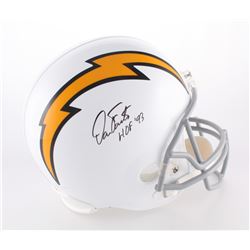 Dan Fouts Signed Chargers Full-Size Helmet Inscribed "HOF '93" (JSA COA)