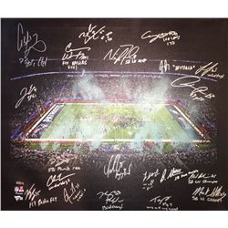 2017 Philadelphia Eagles 20x24 LE Photo on Canvas Team-Signed by (20) with Carson Wentz, Nick Foles,