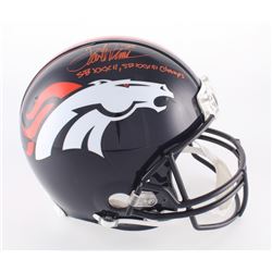 Terrell Davis Signed Broncos Full-Size Authentic On-Field Helmet Inscribed "SBXXXII, SBXXXIII Champs