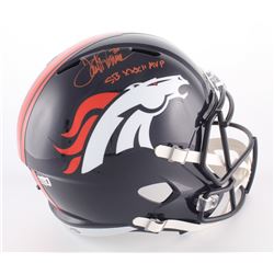 Terrell Davis Signed Broncos Full-Size Speed Helmet Inscribed "SB XXXII MVP" (Davis COA)