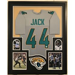 Myles Jack Signed 34x42 Custom Framed Jersey Display (JSA COA)