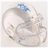 Image 1 : Marshall Faulk Signed Rams Custom Matte White ICE Mini Speed Helmet (Radtke COA)