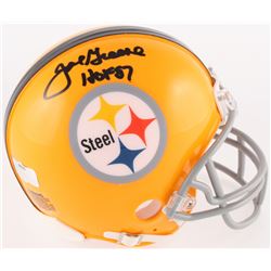 Joe Greene Signed Steelers Throwback Mini Helmet Inscribed "HOF 87" (Radtke COA)
