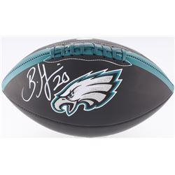 Brian Dawkins Signed Philadelphia Eagles Logo Football (JSA COA)