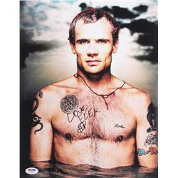 Flea Signed Red Hot Chili Peppers 11x14 Photo Inscribed "Love" (PSA COA)