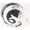 Image 1 : Marshall Faulk Signed Rams Full-Size Speed Helmet (JSA COA)